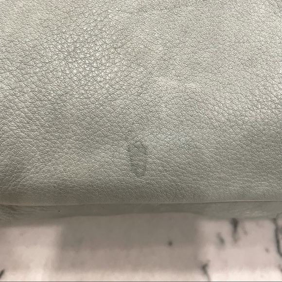 Sage green distressed Hobo bag purse. Gianni Bernini. Genuine Leather. - Picture 6 of 7